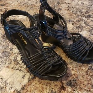 Arturo Chiang Strappy Wedge Heel Sandals
